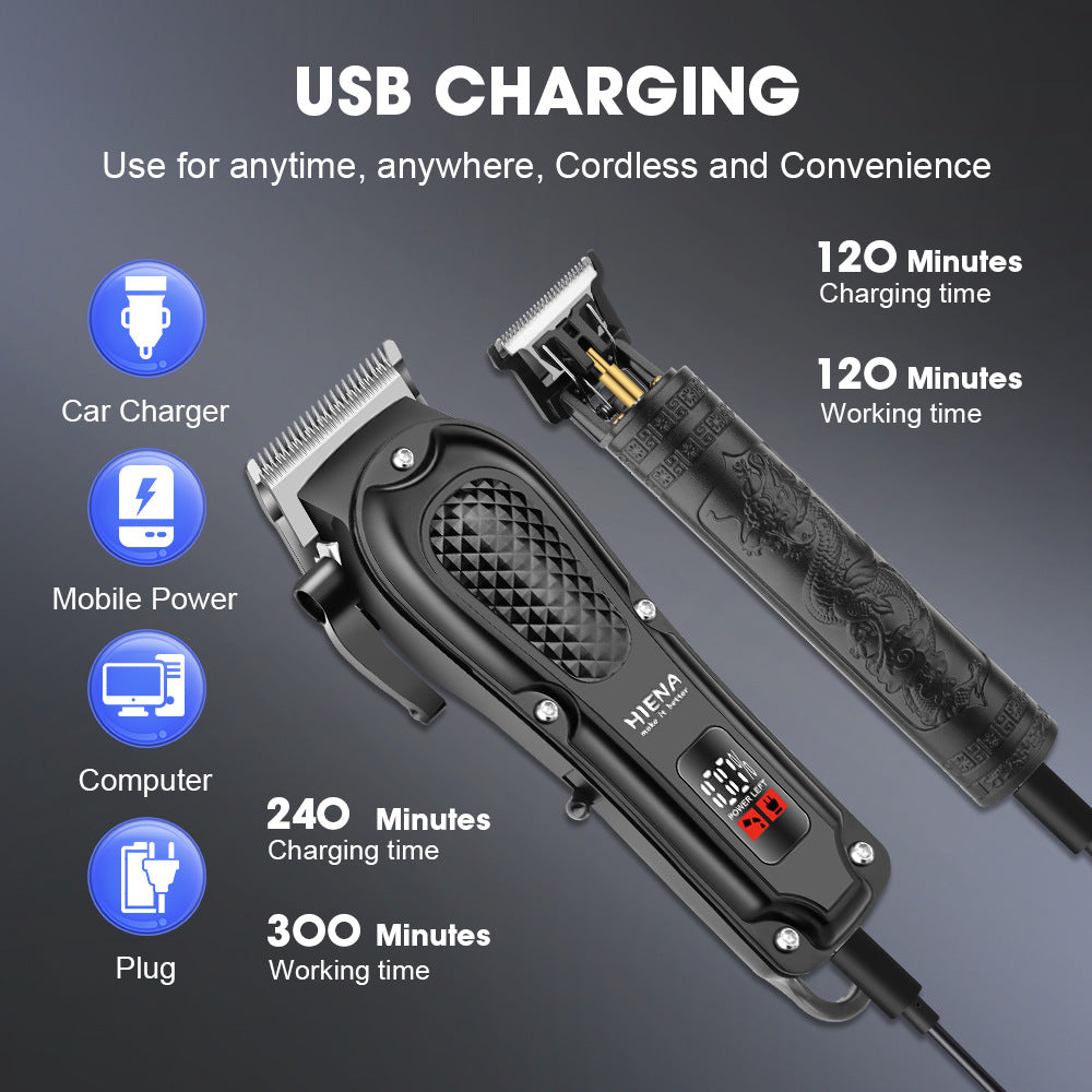 Shasoul Cordless USB Power Clipper Kit