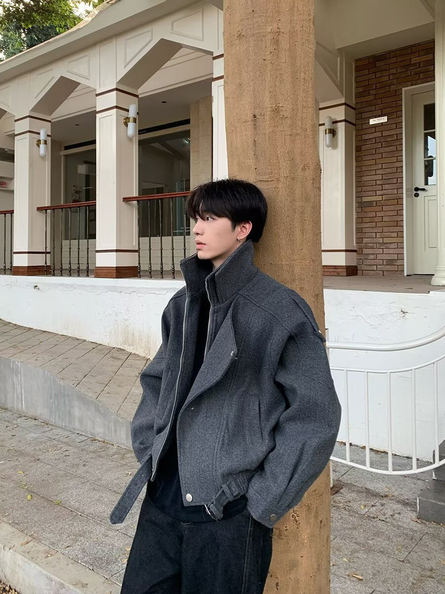 Stylish Deconstructed Zipper Jacket