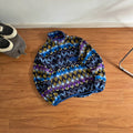 Geometric Pattern Fleece Pullover