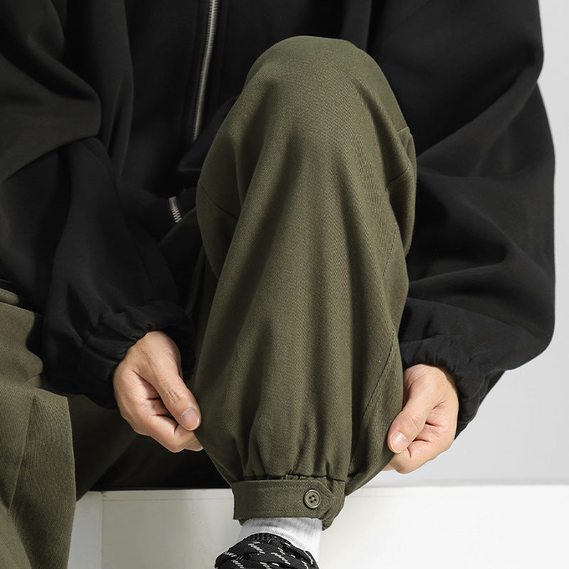 Cotton Drawstring Trousers