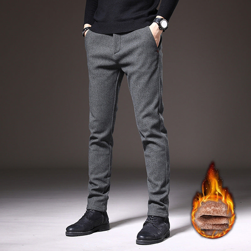 Men's Slim-Fit Business Casual Trousers