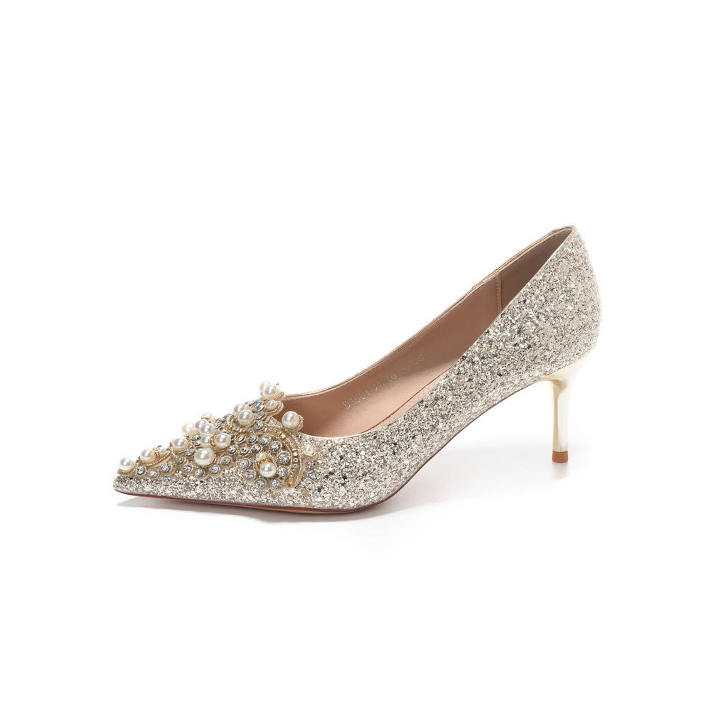 Pearl Wedding Stilettos