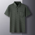 Textured Geometric Polo