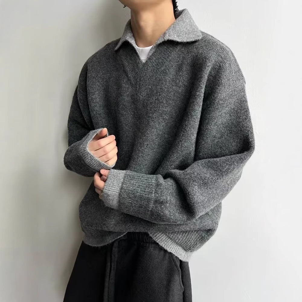 Knit Polo Sweater