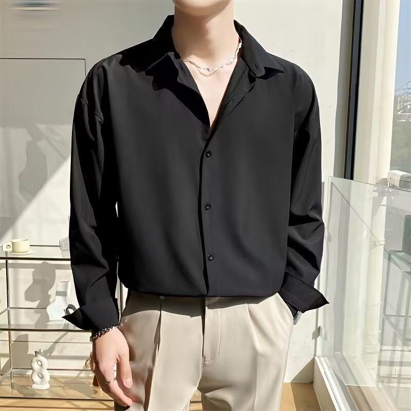 Stylish Long-Sleeve Drape Shirt