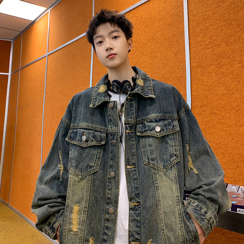 Premium Distressed Denim Jacket