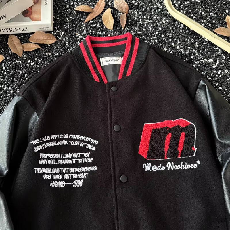 Embroidered Varsity Jacket