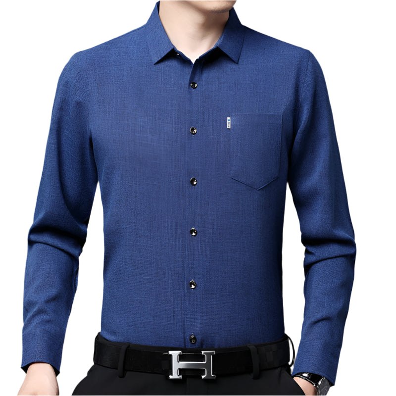 Men's Long-Sleeved Business Casual Shirt