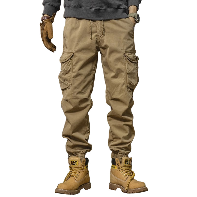 Durable Slim-Fit Cargo Work Trousers