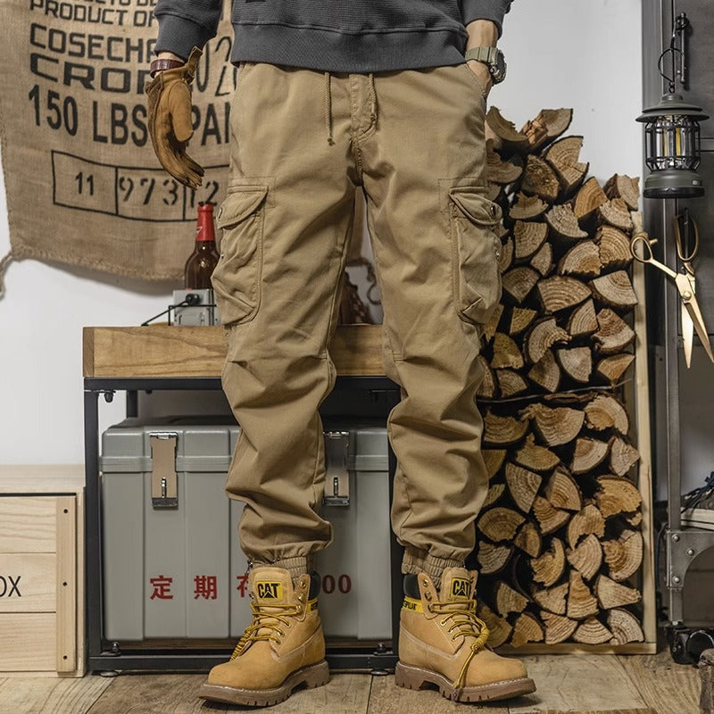 Durable Slim-Fit Cargo Work Trousers
