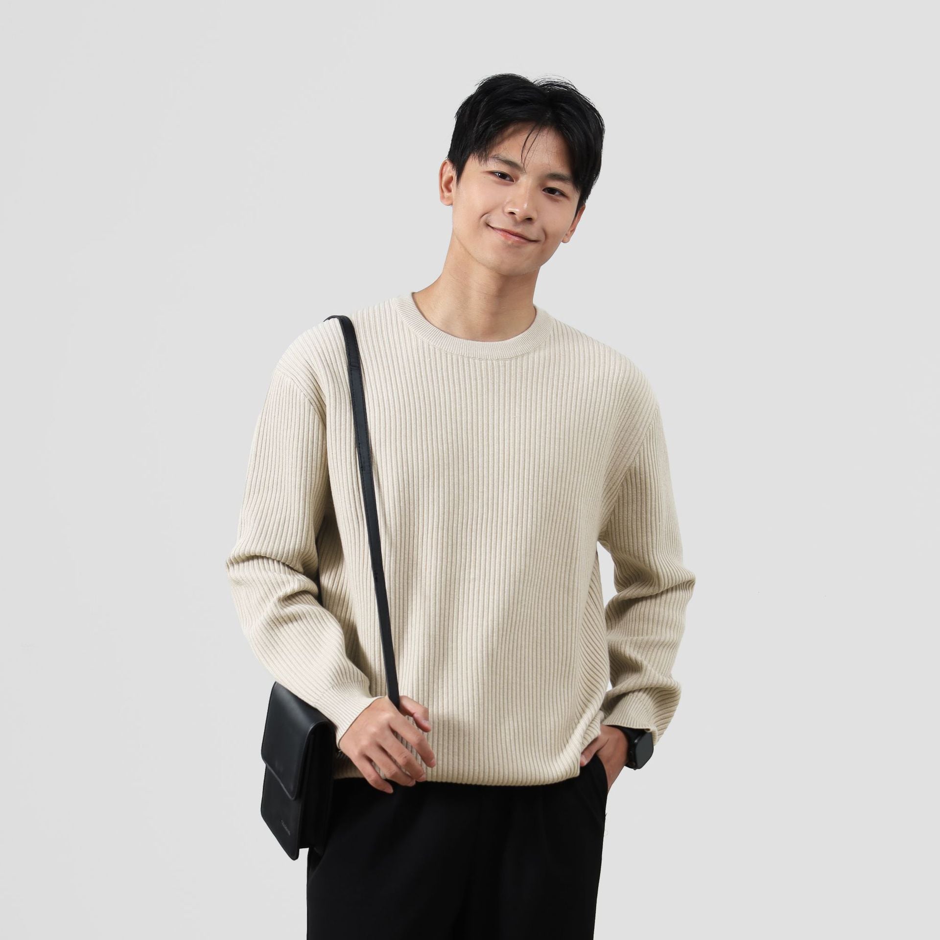 Classic Crewneck Knit Sweater