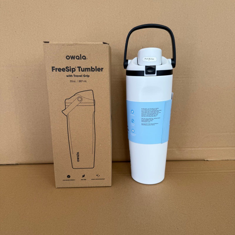 30oz Insulated Stainless Steel Tumbler with Straw