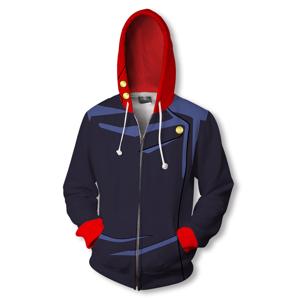 Anime-Inspired Zip Hoodie