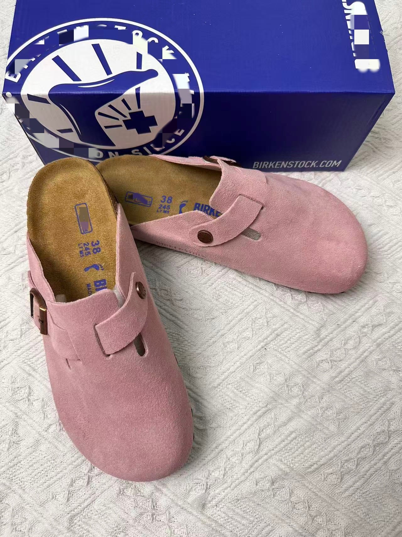 Birkenstock Leather Half-Slippers