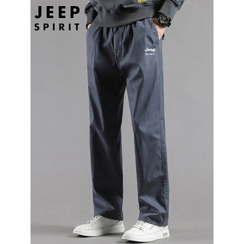 Casual Straight-Leg Pants