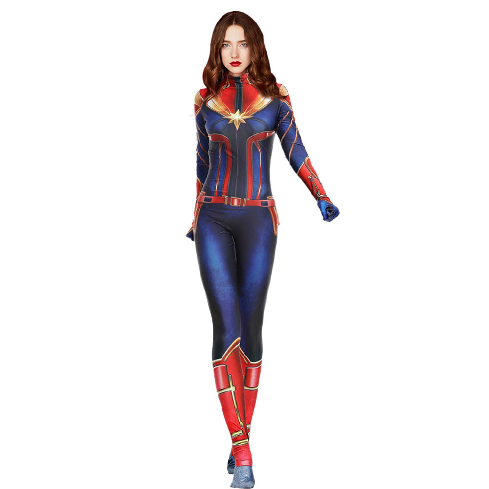 Captain Marvel Cosplay Bodysuit