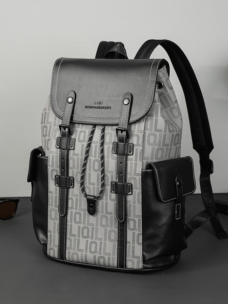 Monogram Canvas Flap Backpack