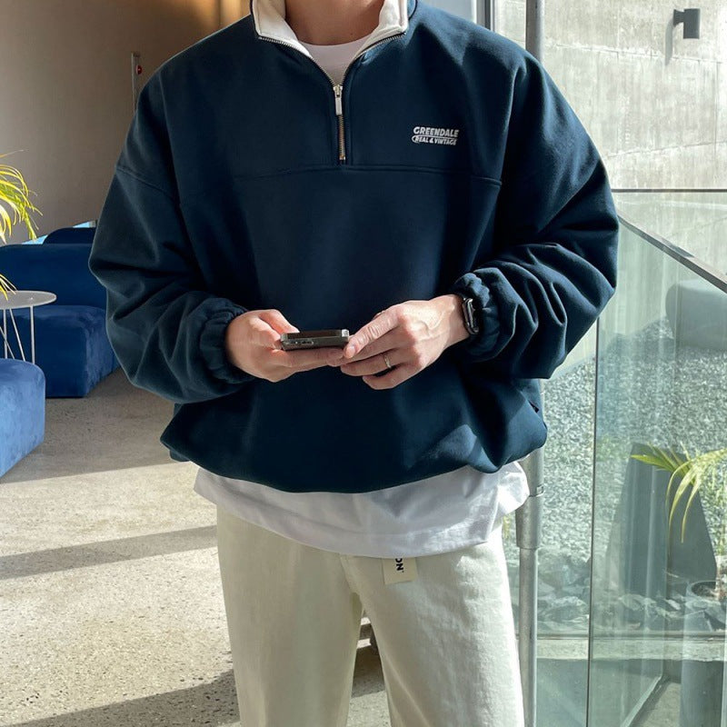 Relaxed Half-Zip Pullover