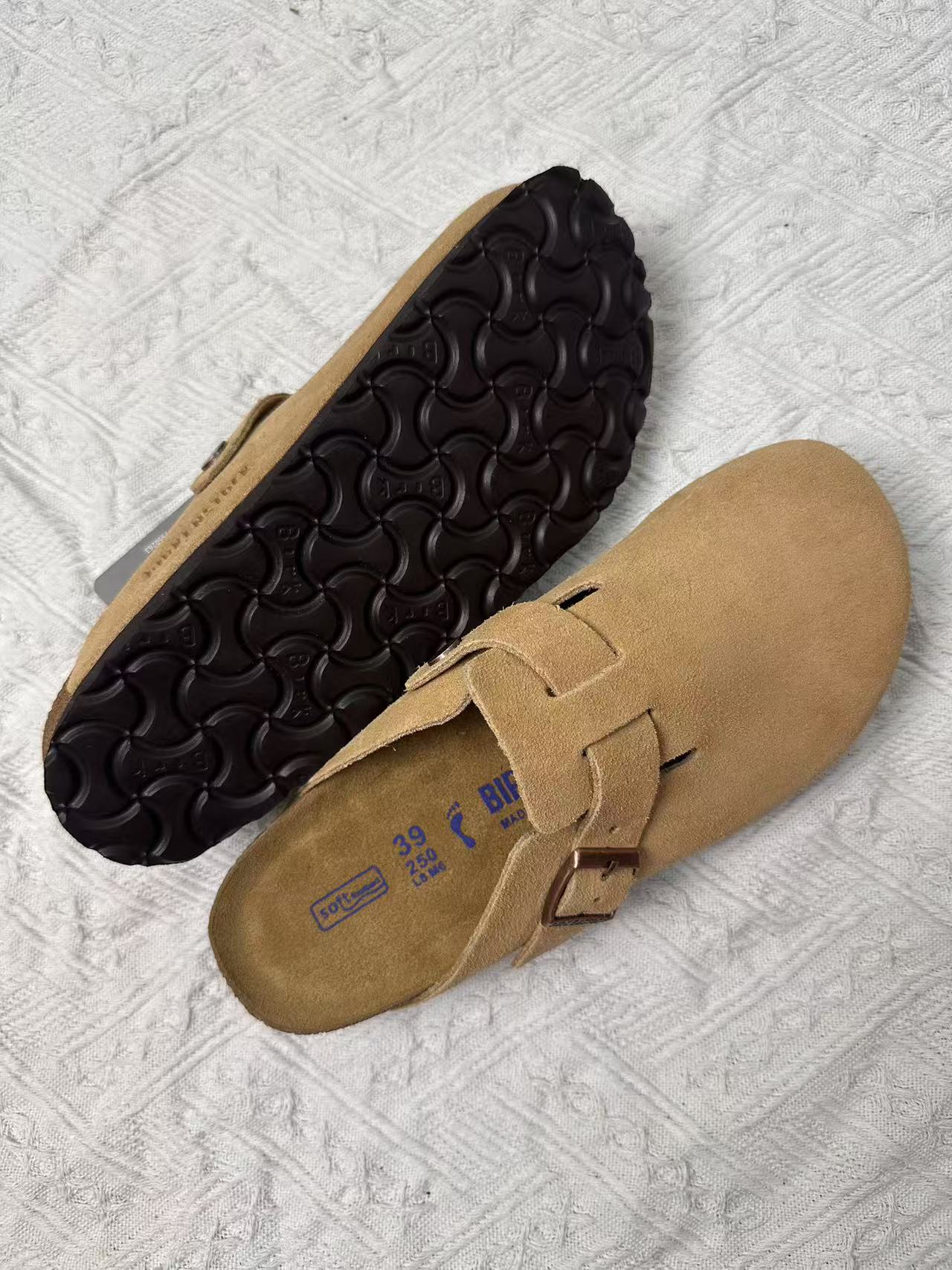 Birkenstock Leather Half-Slippers