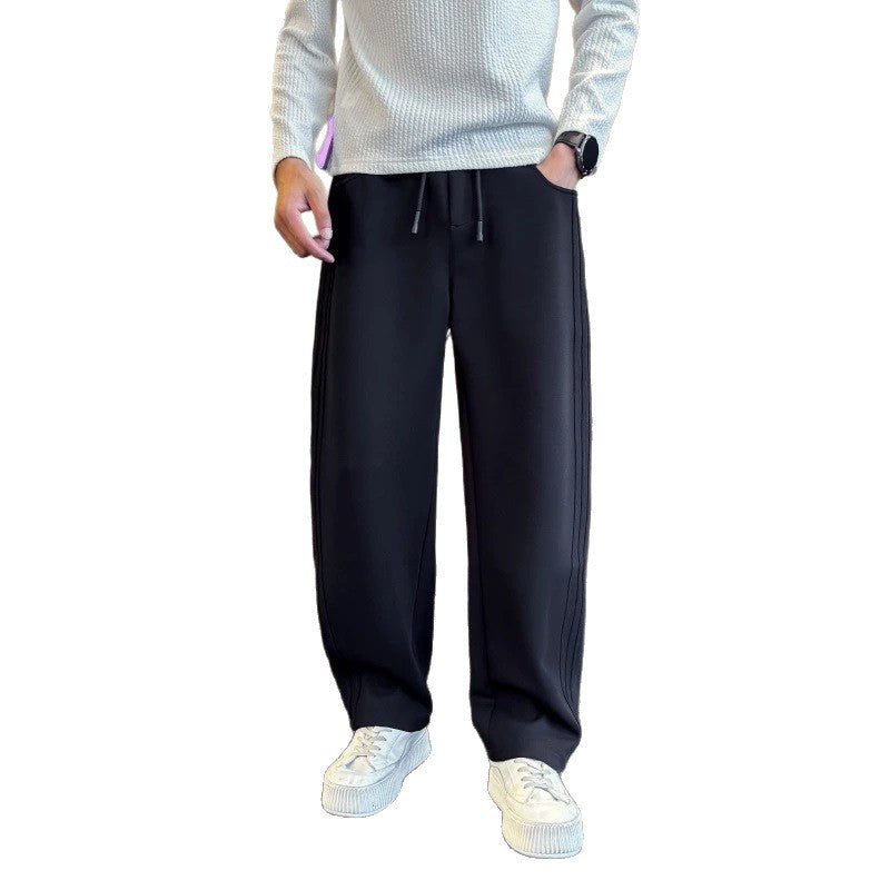 Heavyweight Fleece-Lined Straight-Leg Sweatpants