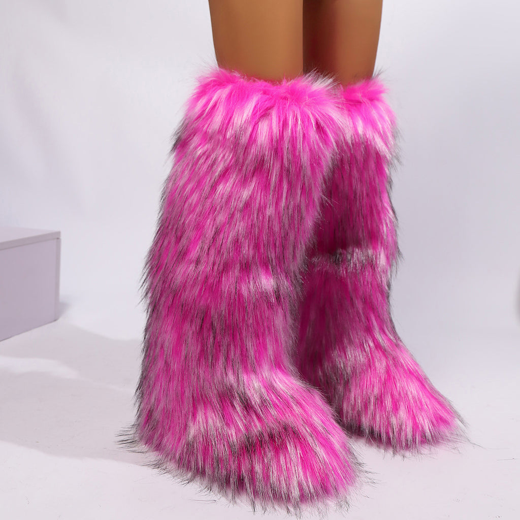 Plush High-Top Snow Boots