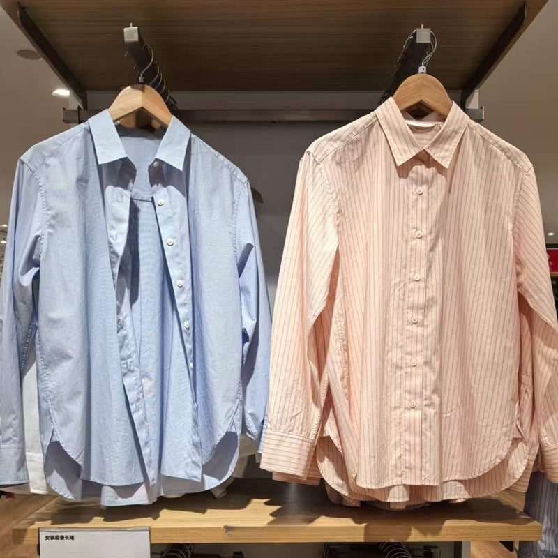 Vertical Pinstripe Lightweight Button-Down