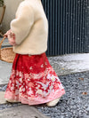 New Year Red Mamian Skirt (Fleece-Lined)