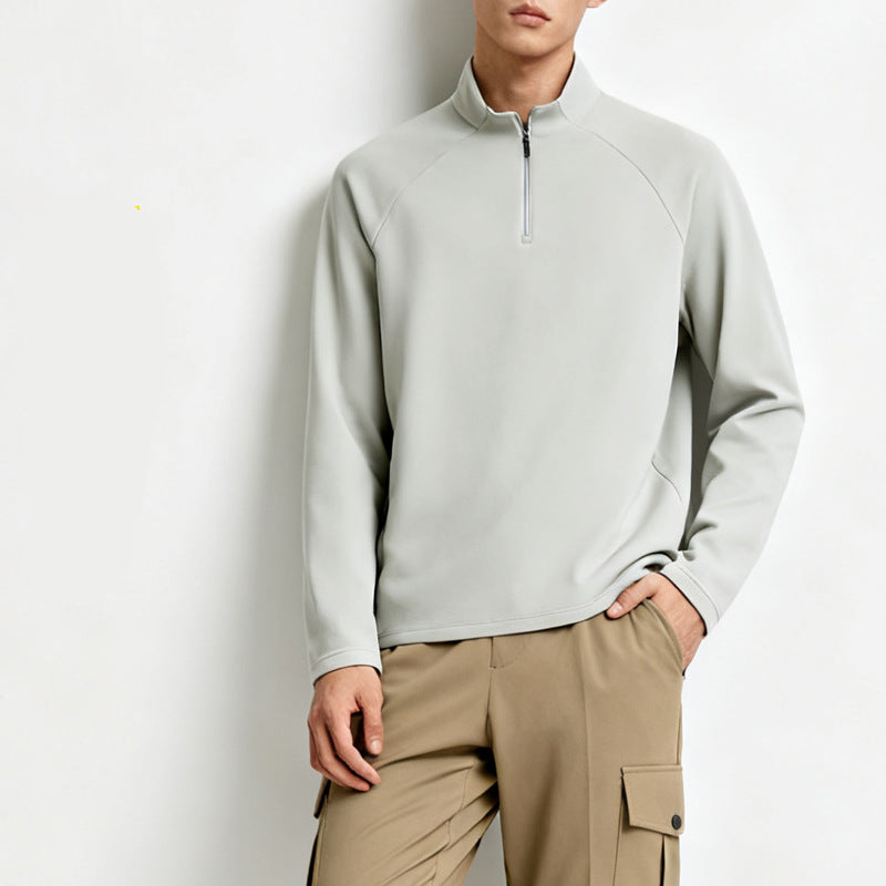 Versatile Zip-Neck Sweatshirt