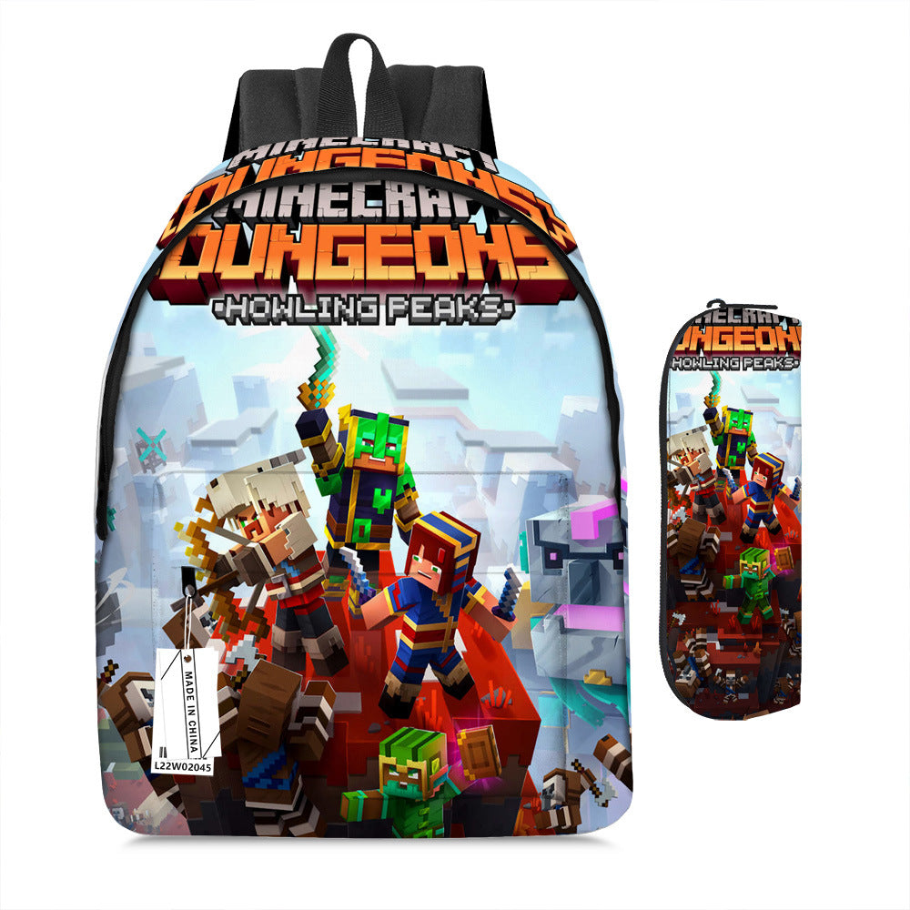 Pixel Game Backpack Set