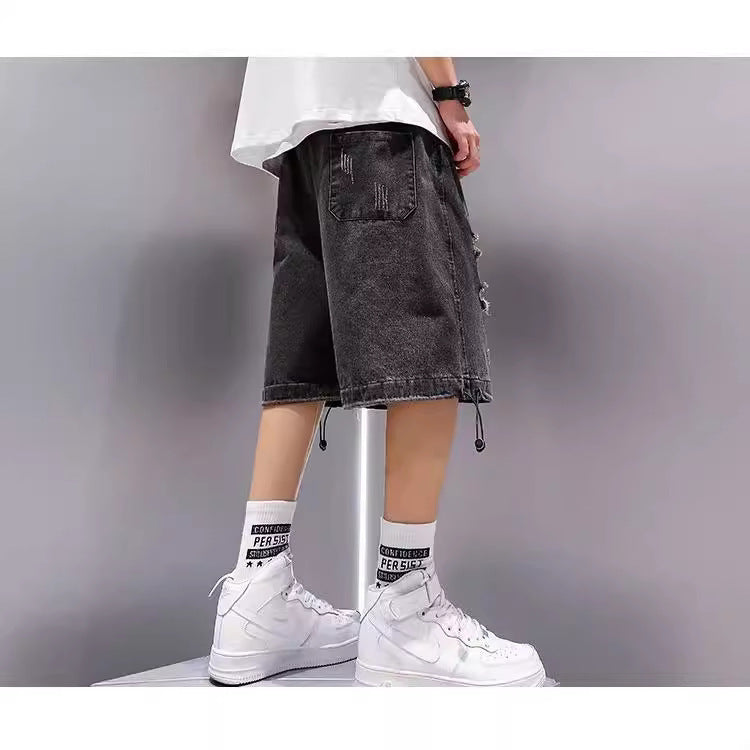 Relaxed Fit Denim Shorts