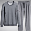 3219 Flat Leg Grey Crewneck Duo Set
