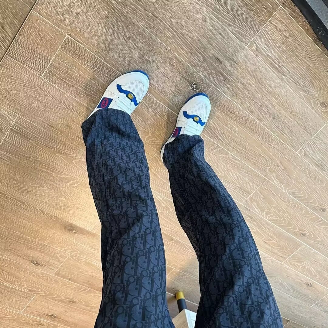 All-Over Print Loose Fit Jeans