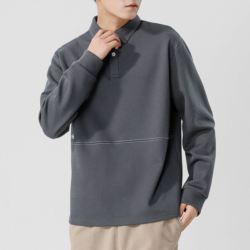 Minimalist Long-Sleeve Heavyweight Polo