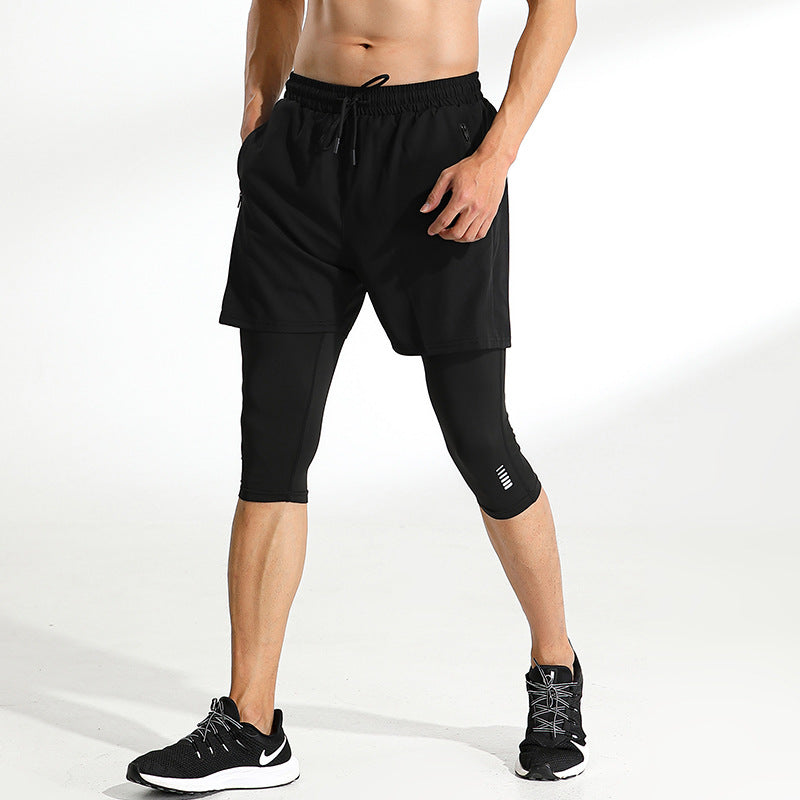 2-in-1 Men's Compression Training Pants