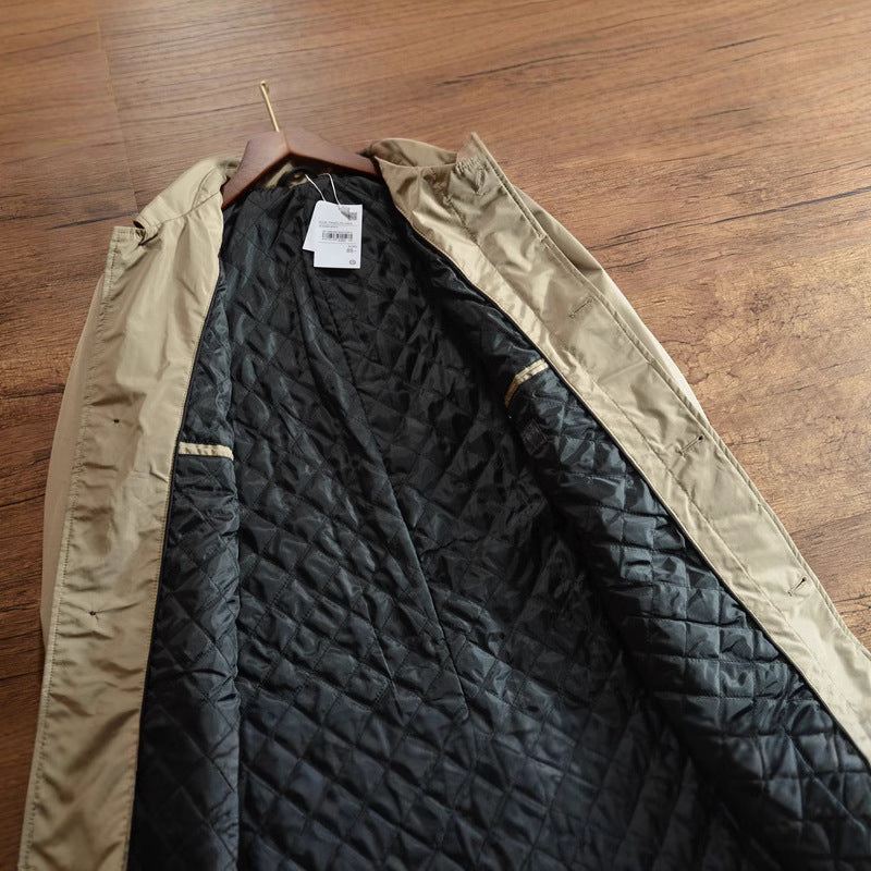 Padded Trench Overcoat
