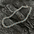 Titanium Steel Byzantine Chain Set