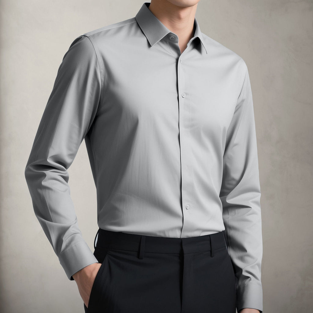 Premium Silk Lustre Wrinkle Resistant Business Shirt