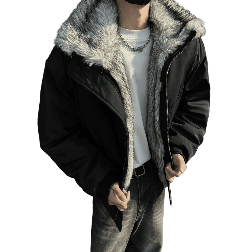 Fur-Lined Bomber Jacket