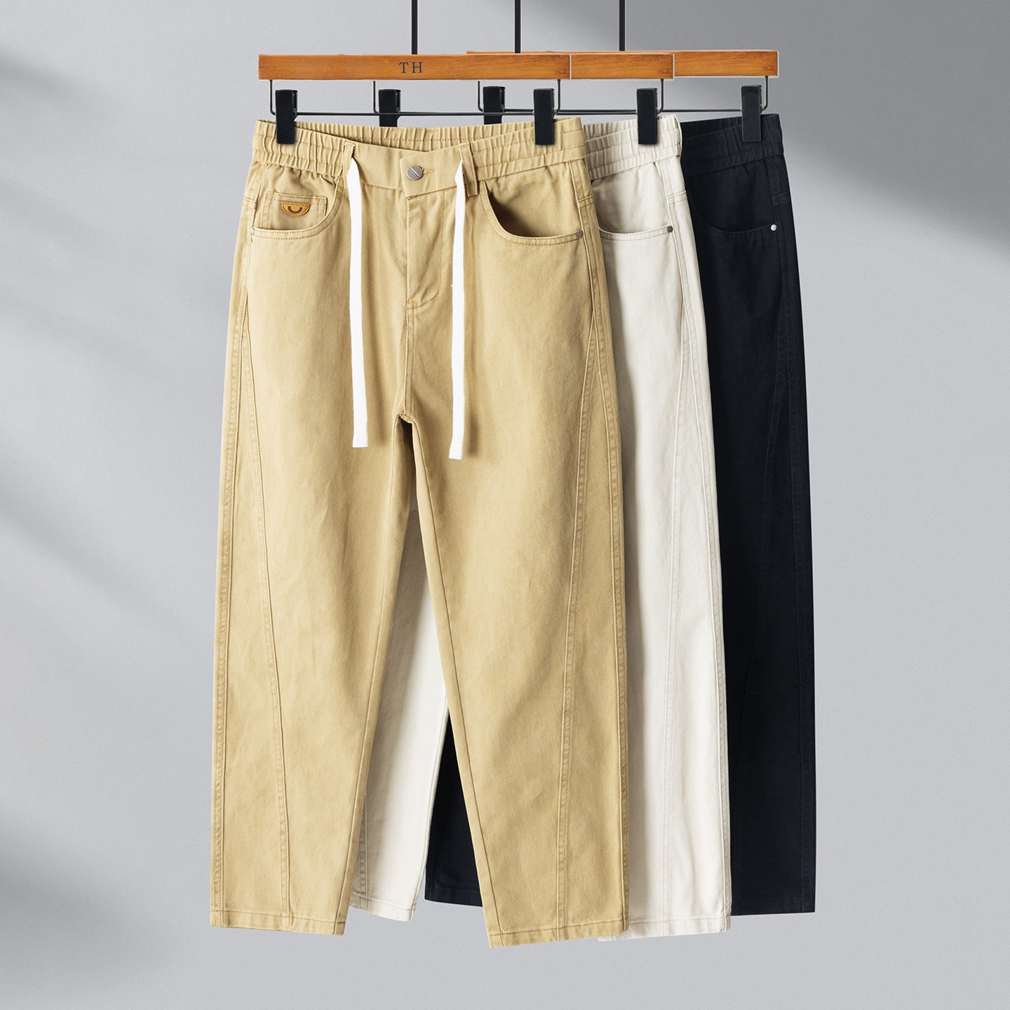 Relaxed-Fit Straight-Leg Trousers
