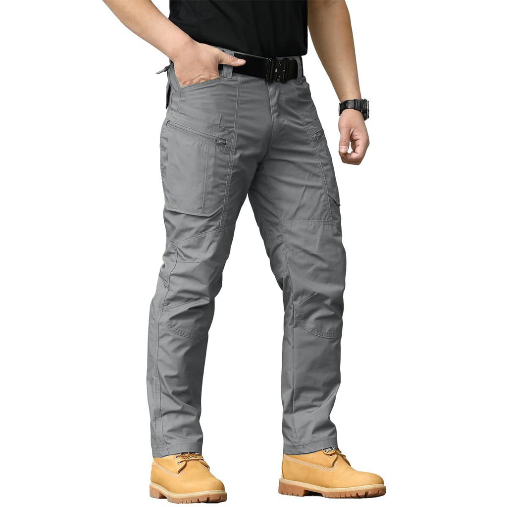 Amazon training pants with multiple pockets and zippers stretch cargo pants