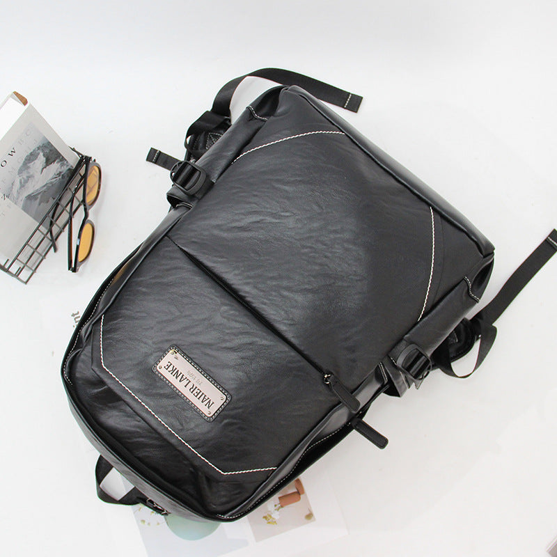 Business backpack casual men's bag waterproof fashion travel backpack large capacity computer bag student schoolbag trendy