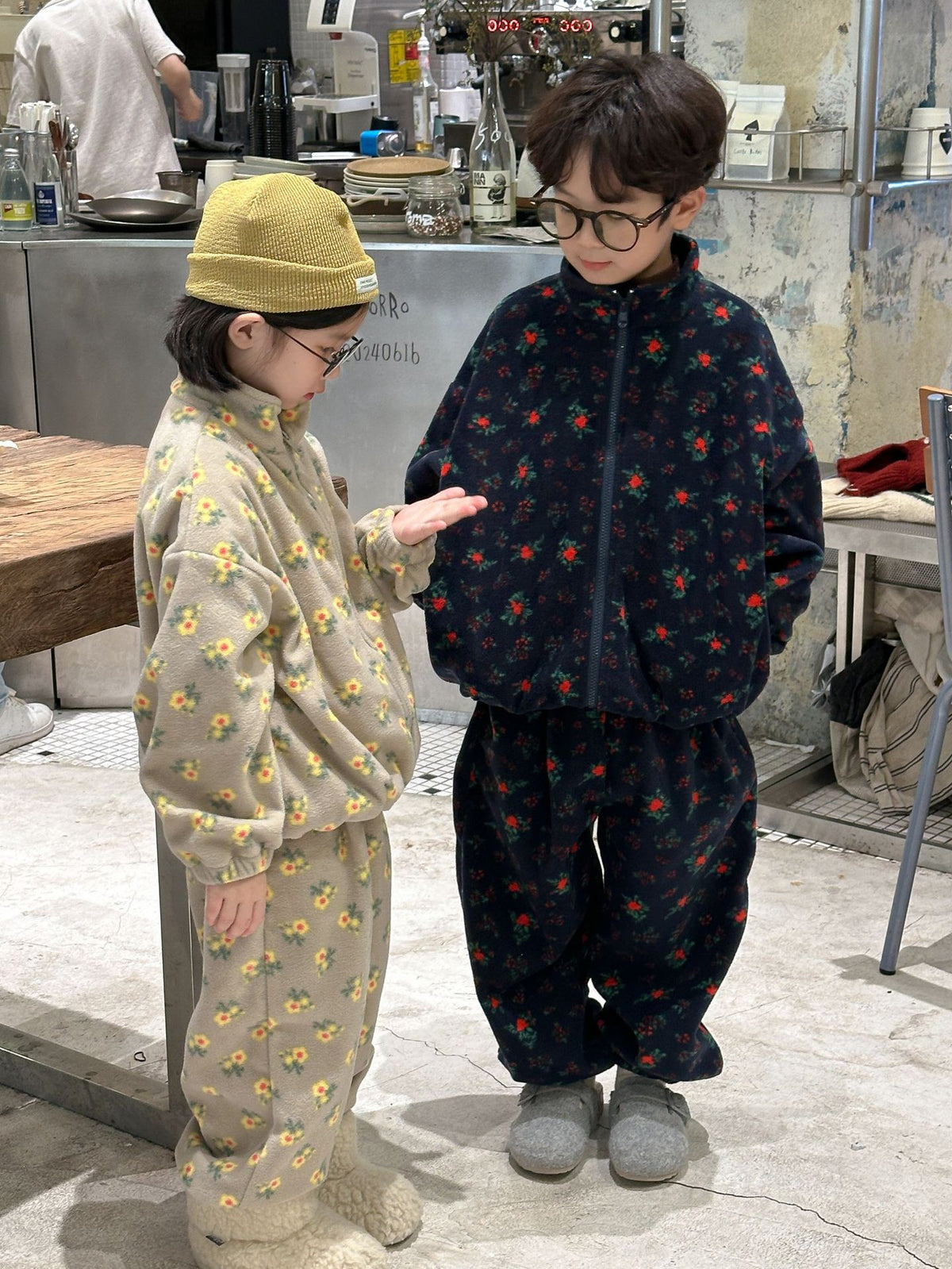 Kids' Printed Zip-Up Winter Set