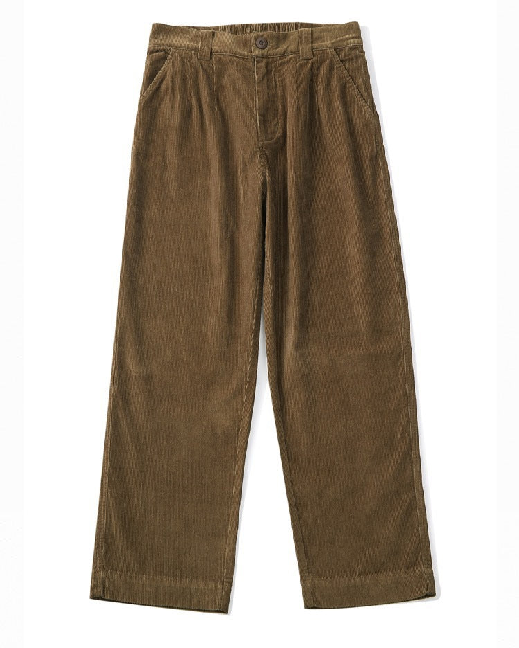 Pleated Corduroy Trousers