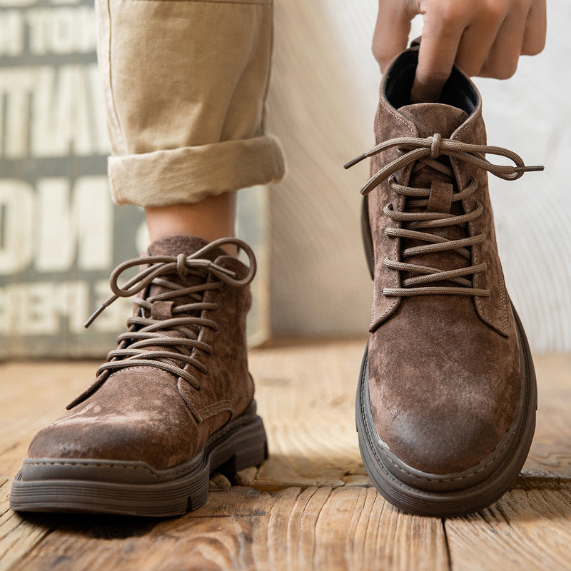 Rugged Lace-Up Work Boots