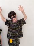 Kids' Striped T-Shirt and Shorts Set