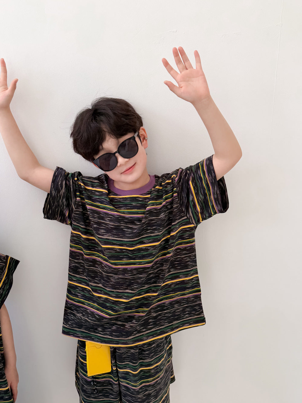 Kids' Striped T-Shirt and Shorts Set