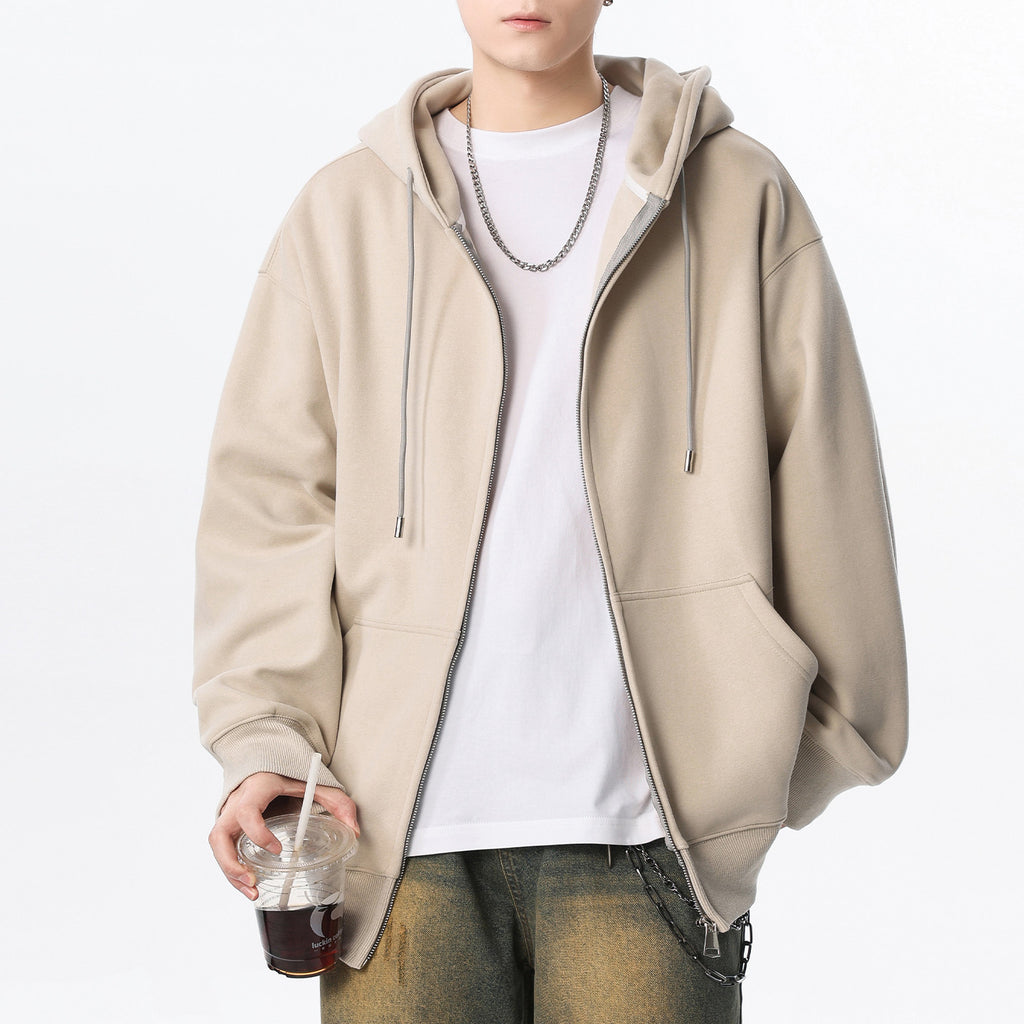 Casual Zip-Up Hoodie