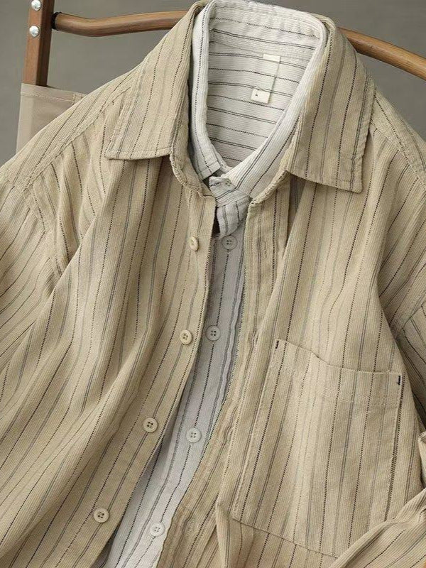 Striped Casual Long Sleeve Shirt