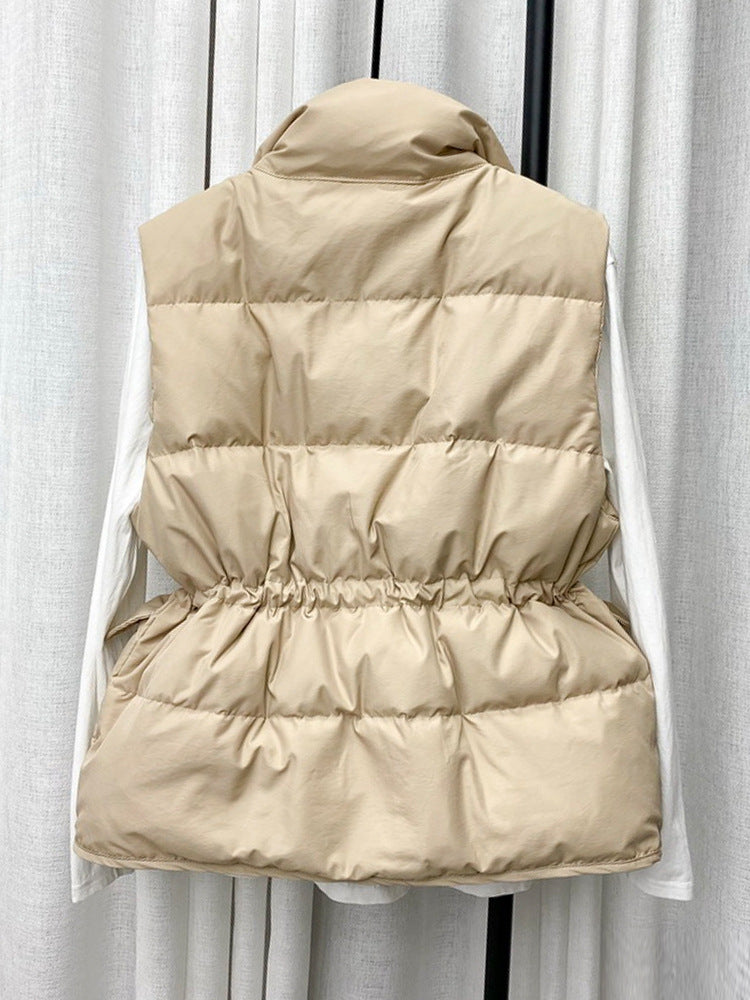 Padded Drawstring Vest