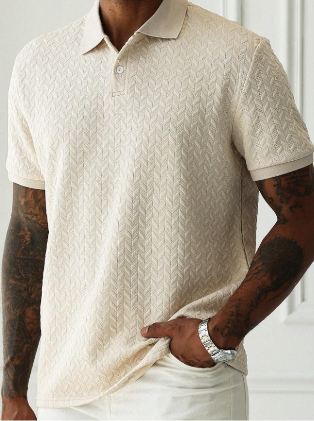 Textured Knit Polo